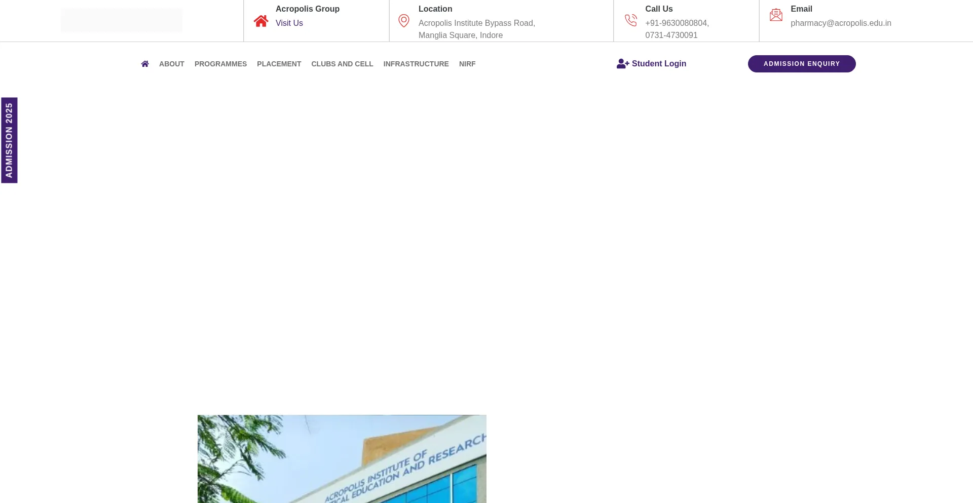 Website screenshot of Aiper.ac.in