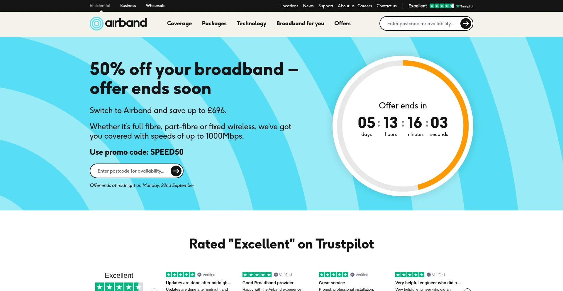 Airband.co.uk é Seguro e Confiável?