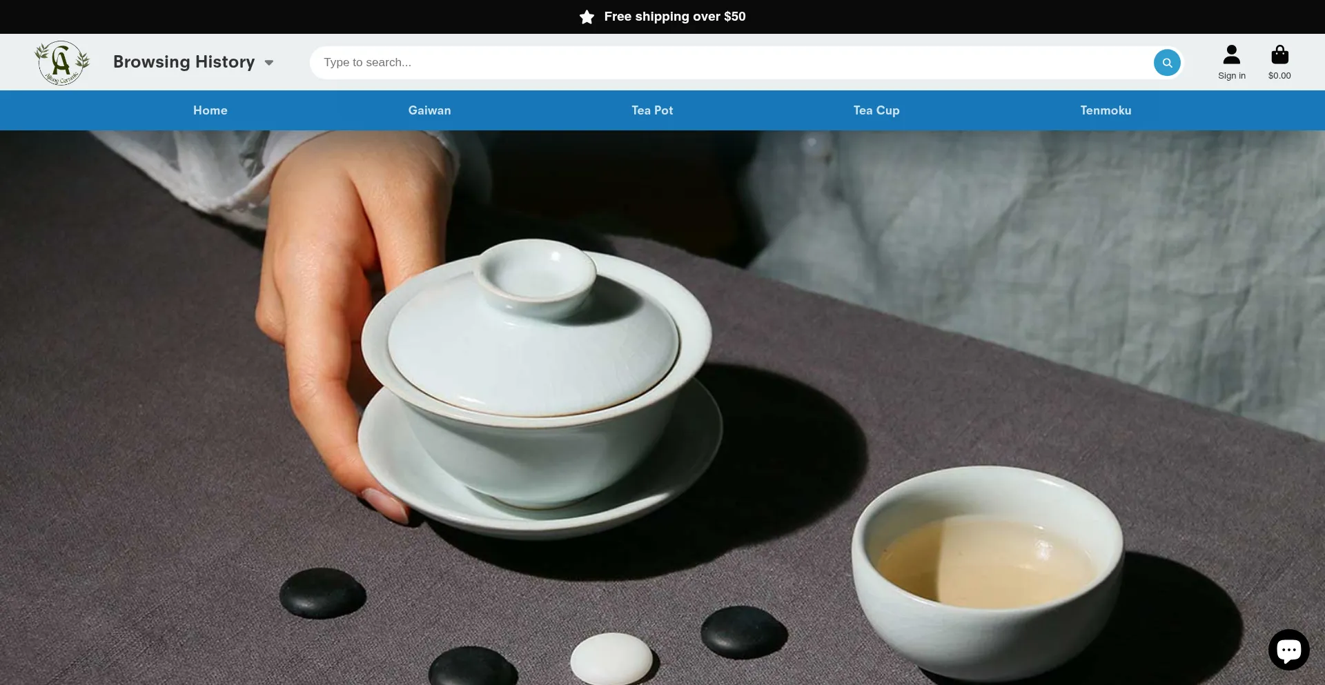Website screenshot of Ajiangceramic.com