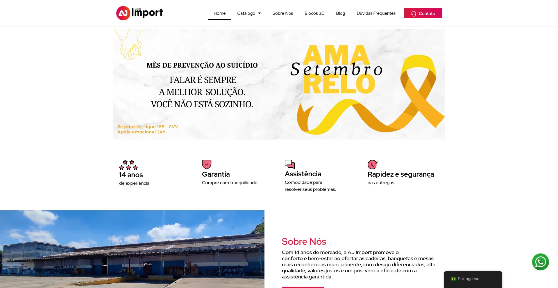 Ajimport.com.br Screenshot