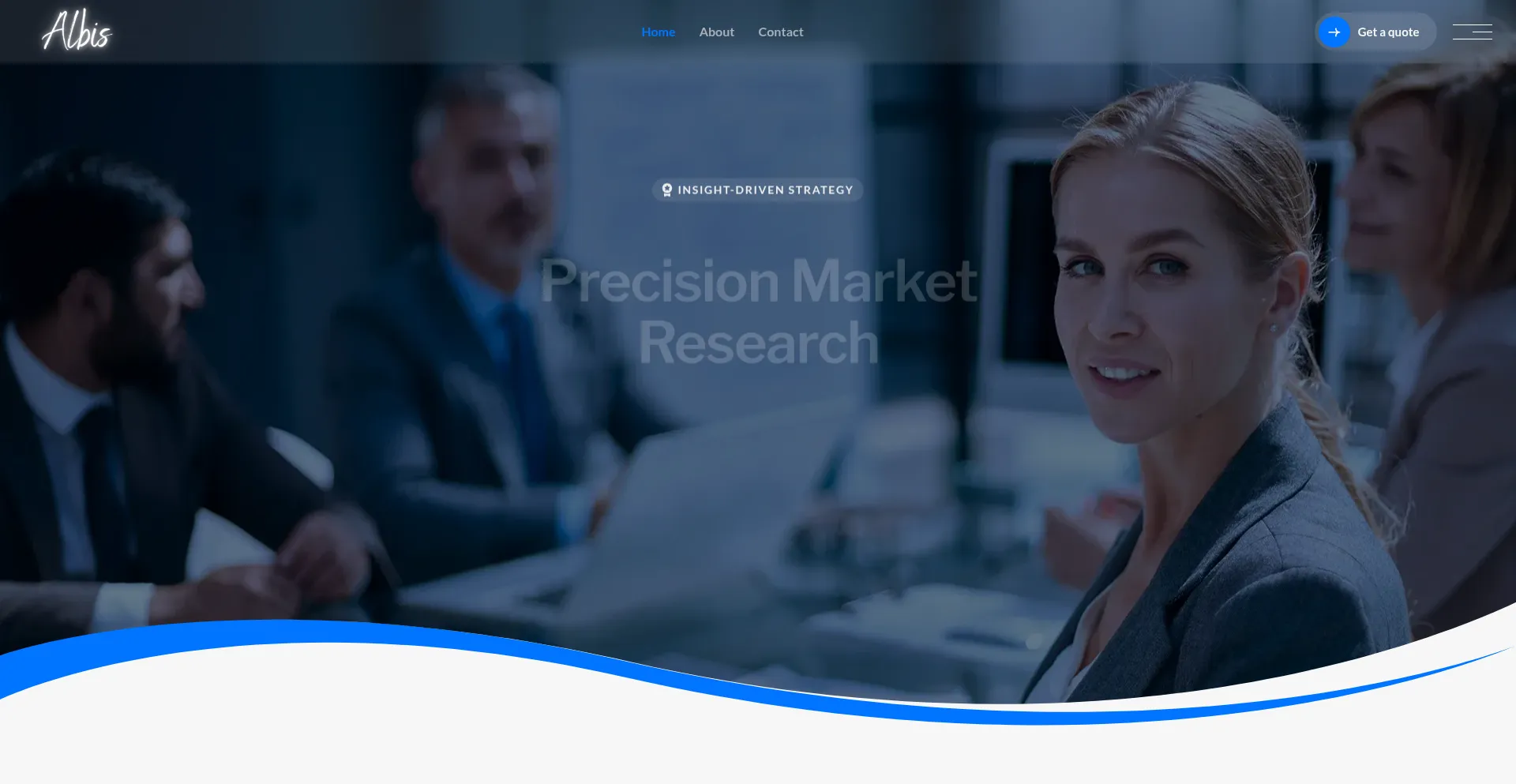 Website screenshot of Albisresearch.com