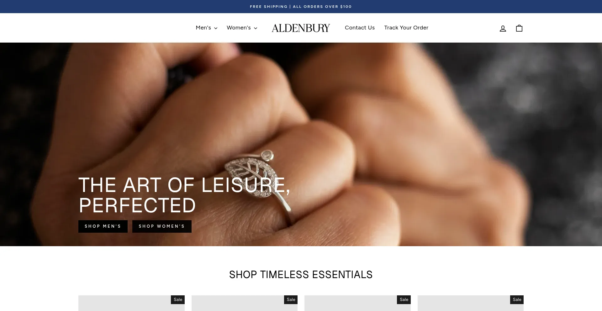 Website screenshot of Aldenbury.com