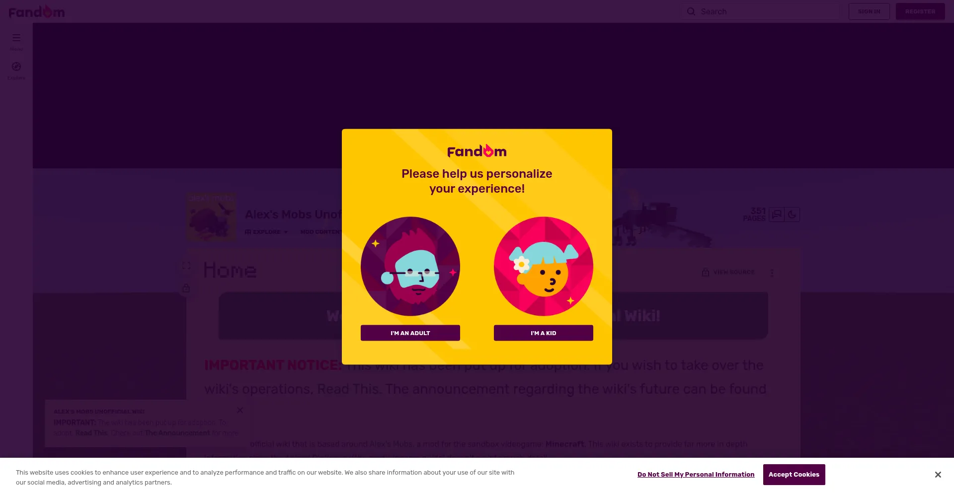 Alexs-mobs-unofficial.fandom.com