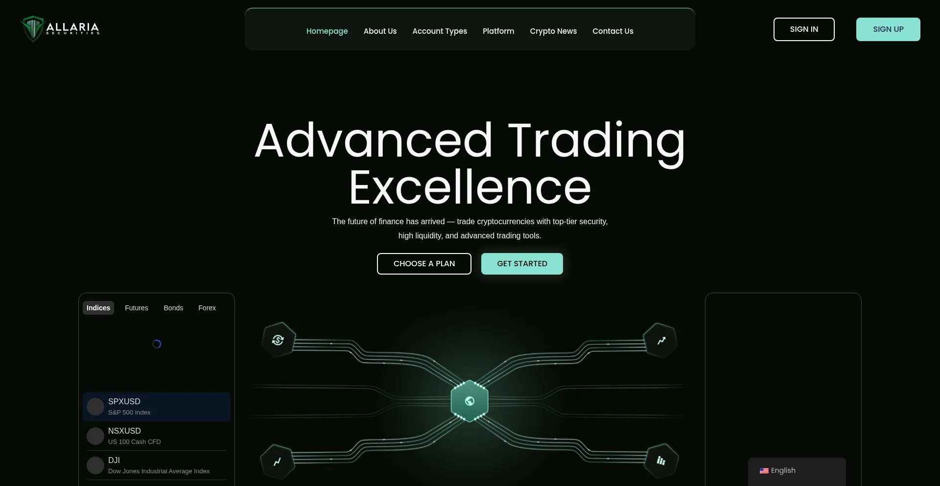 Website screenshot of Allarsecur.com