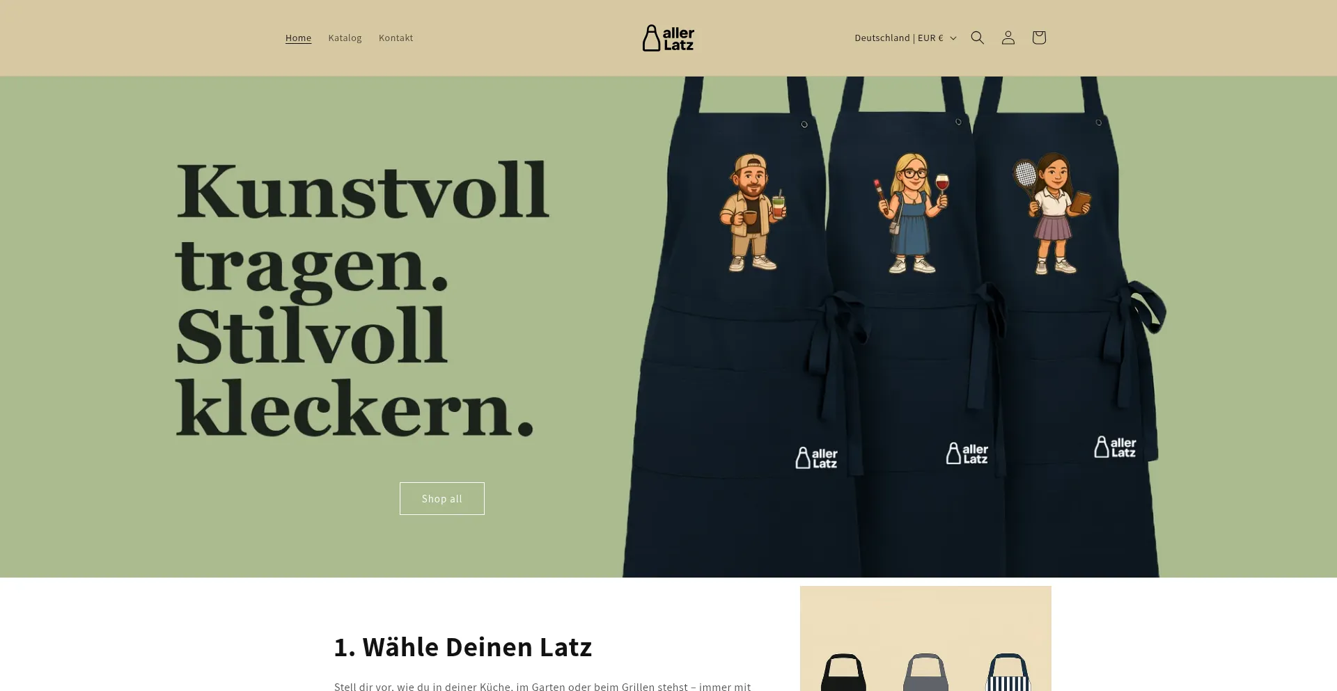 Allerlatz.myshopify.com é Seguro e Confiável?