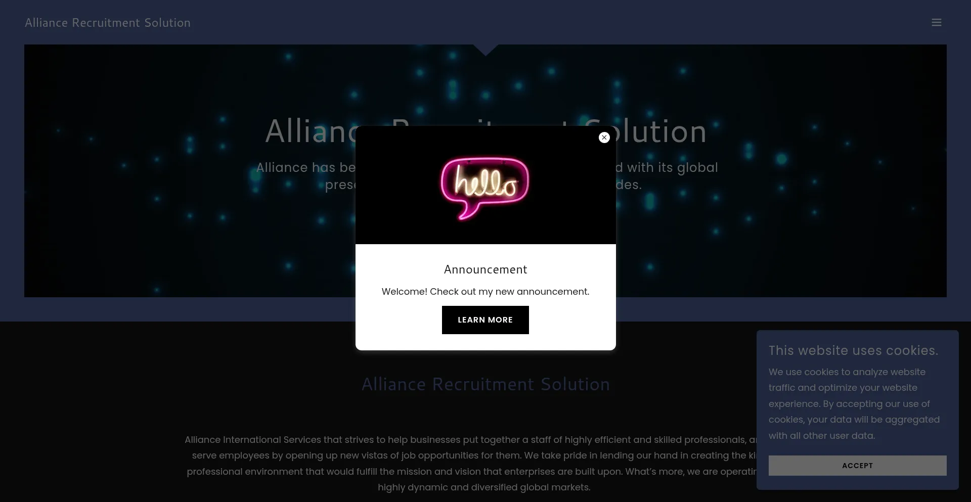 Alliancerecruitmentsolution.com é Seguro e Confiável?