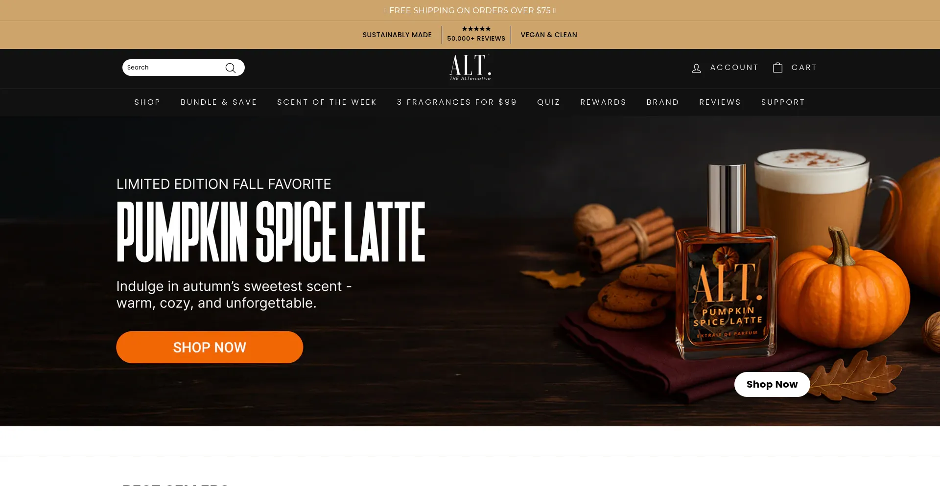 Altfragrances.com Screenshot