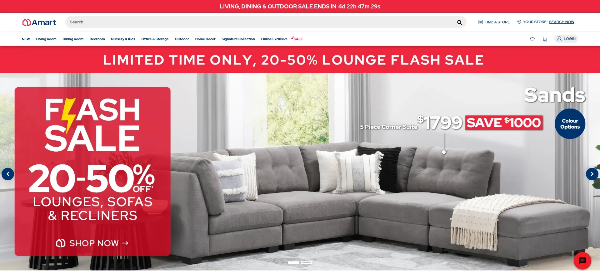Amartfurniture.com.au Screenshot