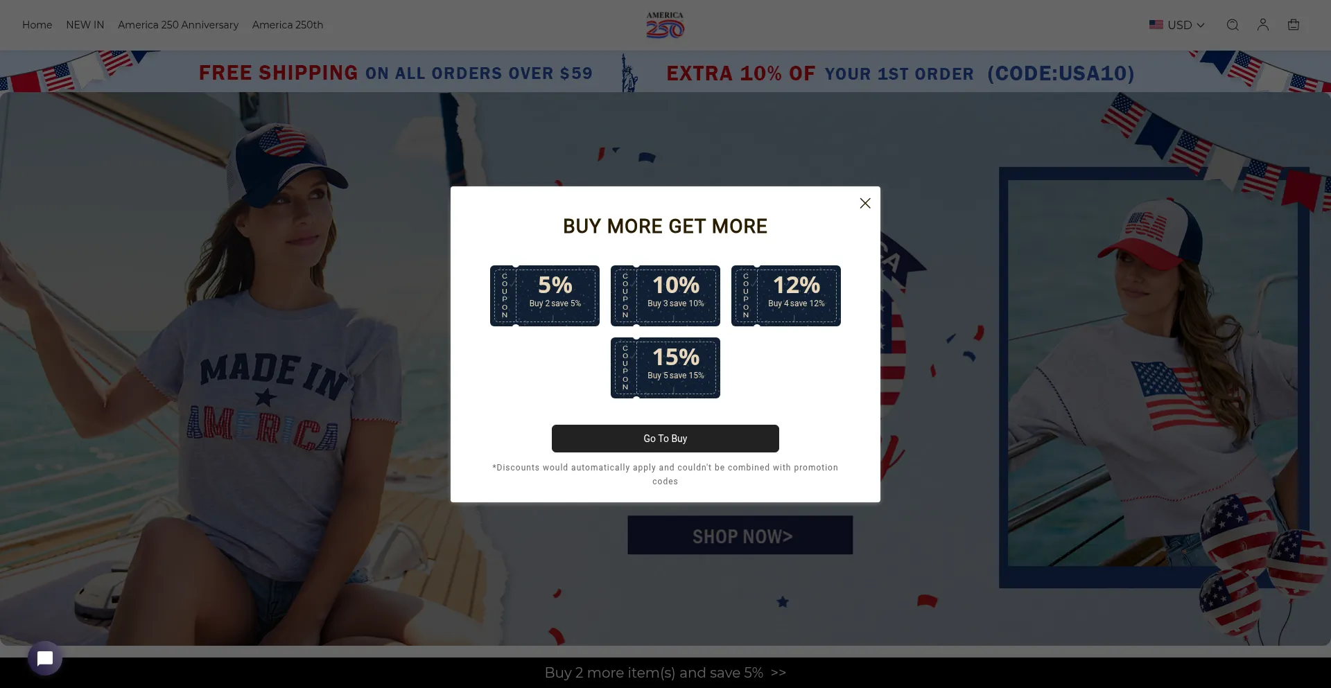 America250clothes.com