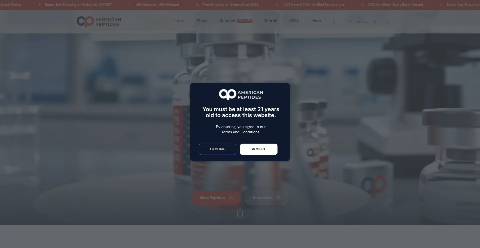 Americanpeptides.us