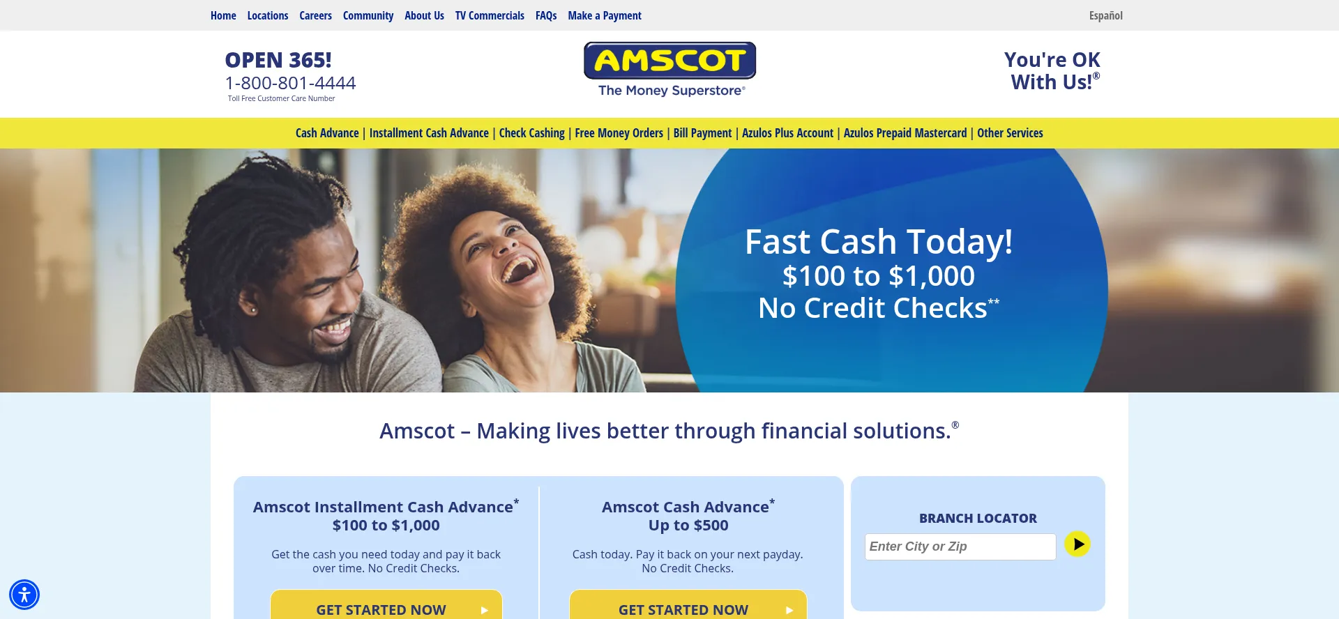 Amscot.com é Seguro e Confiável?