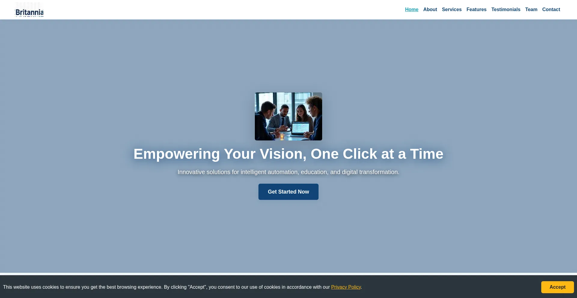 Website screenshot of Amwainvest.com