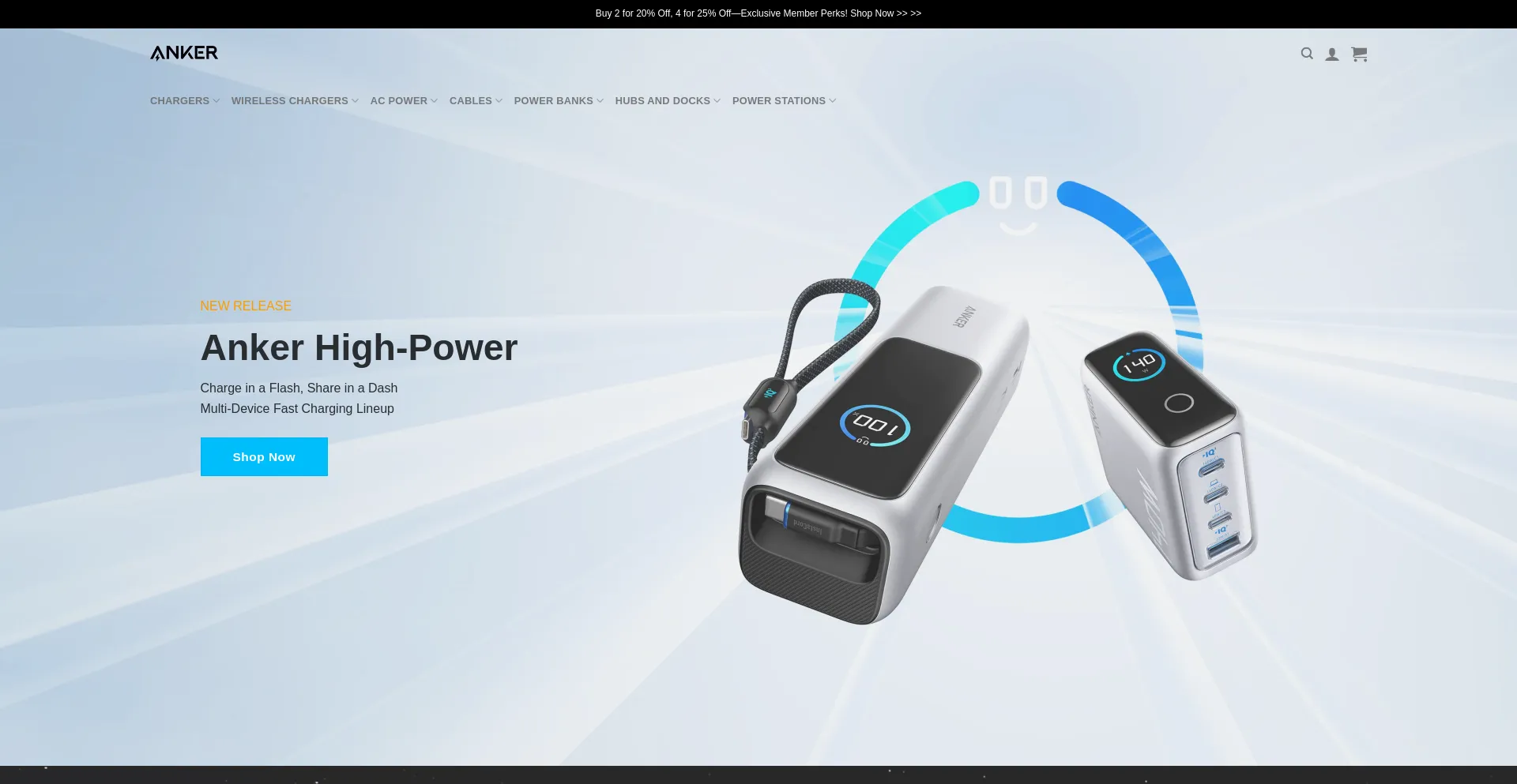 Website screenshot of Ankerprime.com