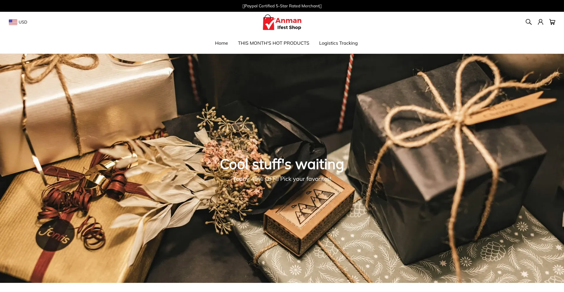 Website screenshot of Anmanifest.com