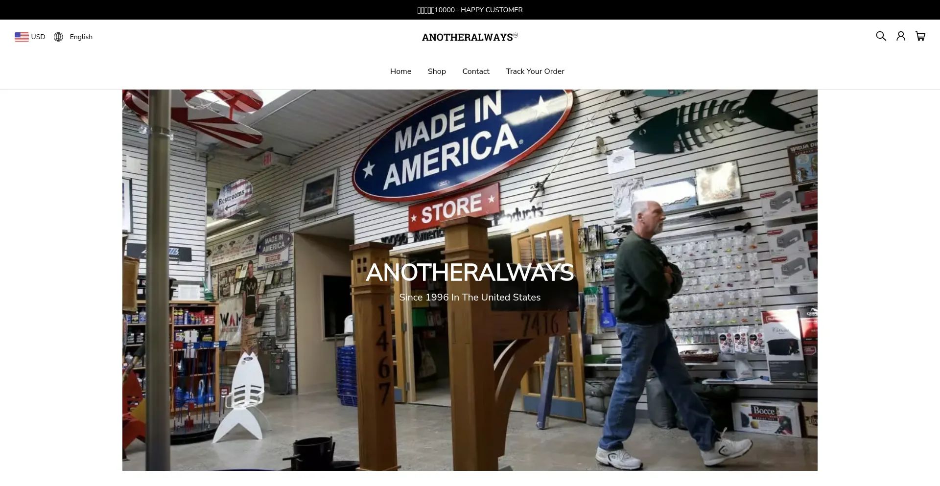 Website screenshot of Anotheralways.com