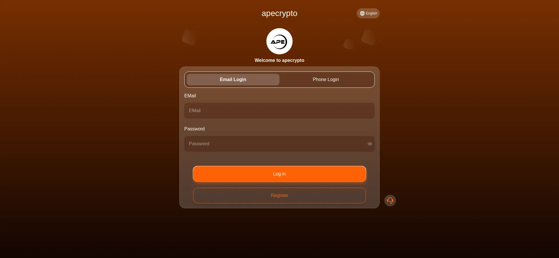 Website screenshot of Apecrypto.top