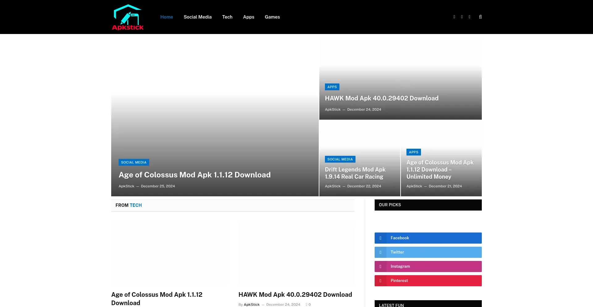 Apkstick.net Screenshot