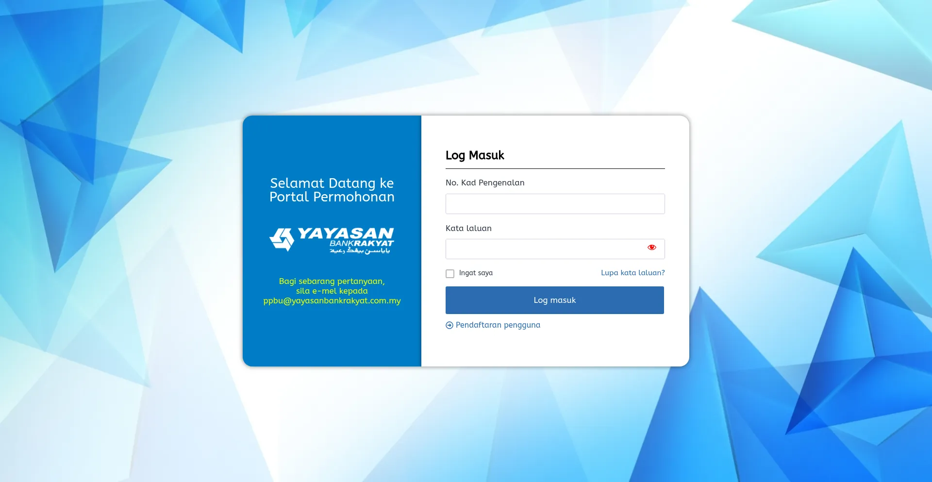 Application.yayasanbankrakyat.com.my