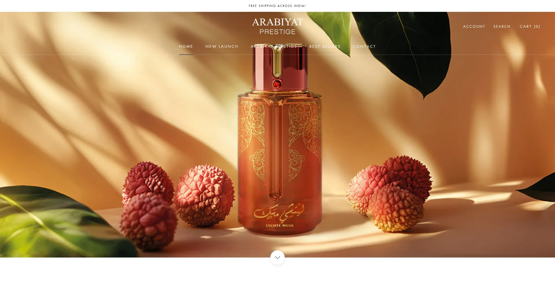 Website screenshot of Arabiyatprestige.com
