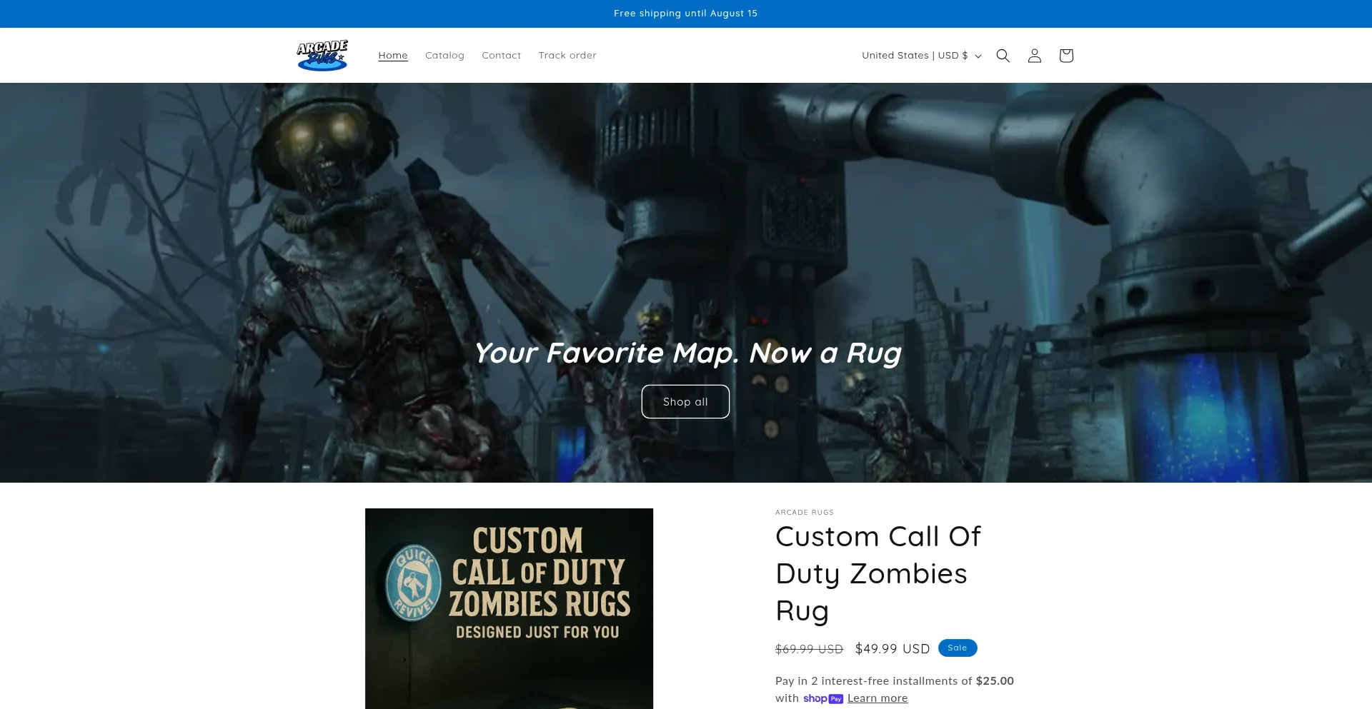Website screenshot of Arcadematter.com
