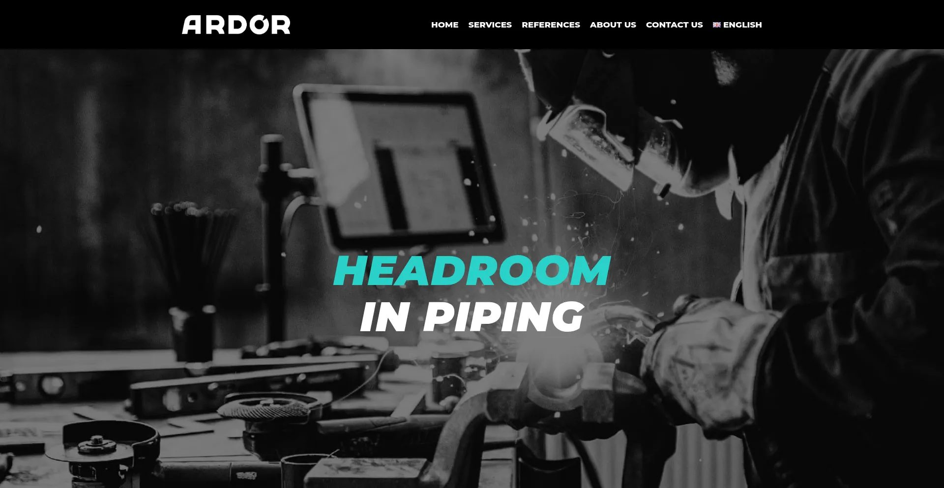 Website screenshot of Ardor.fi