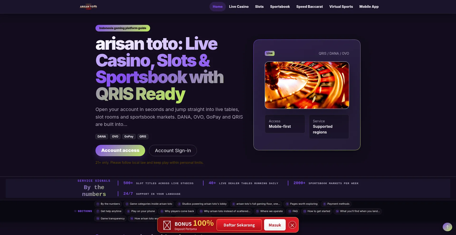 Arisantoto.bet