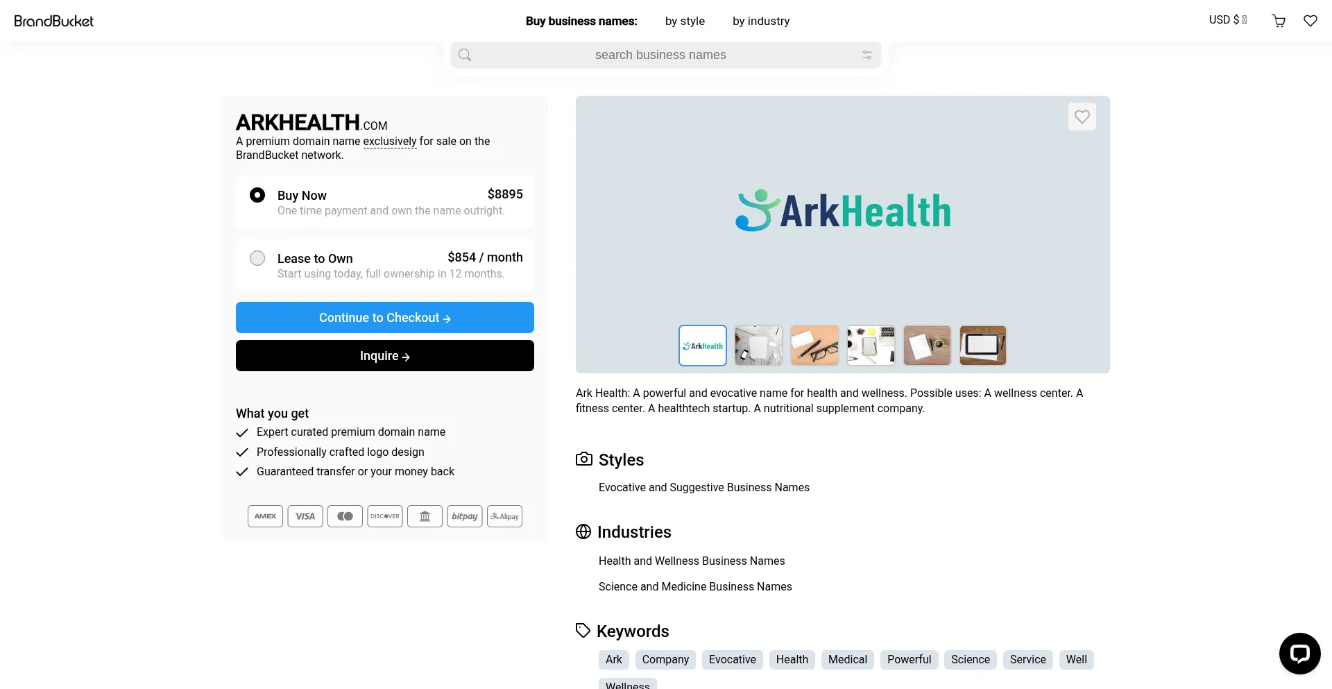 Website screenshot of Arkhealth.com