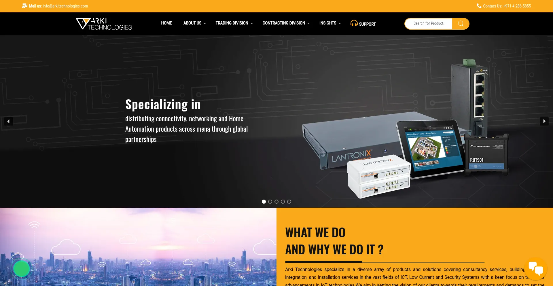 Website screenshot of Arkitechnologies.com