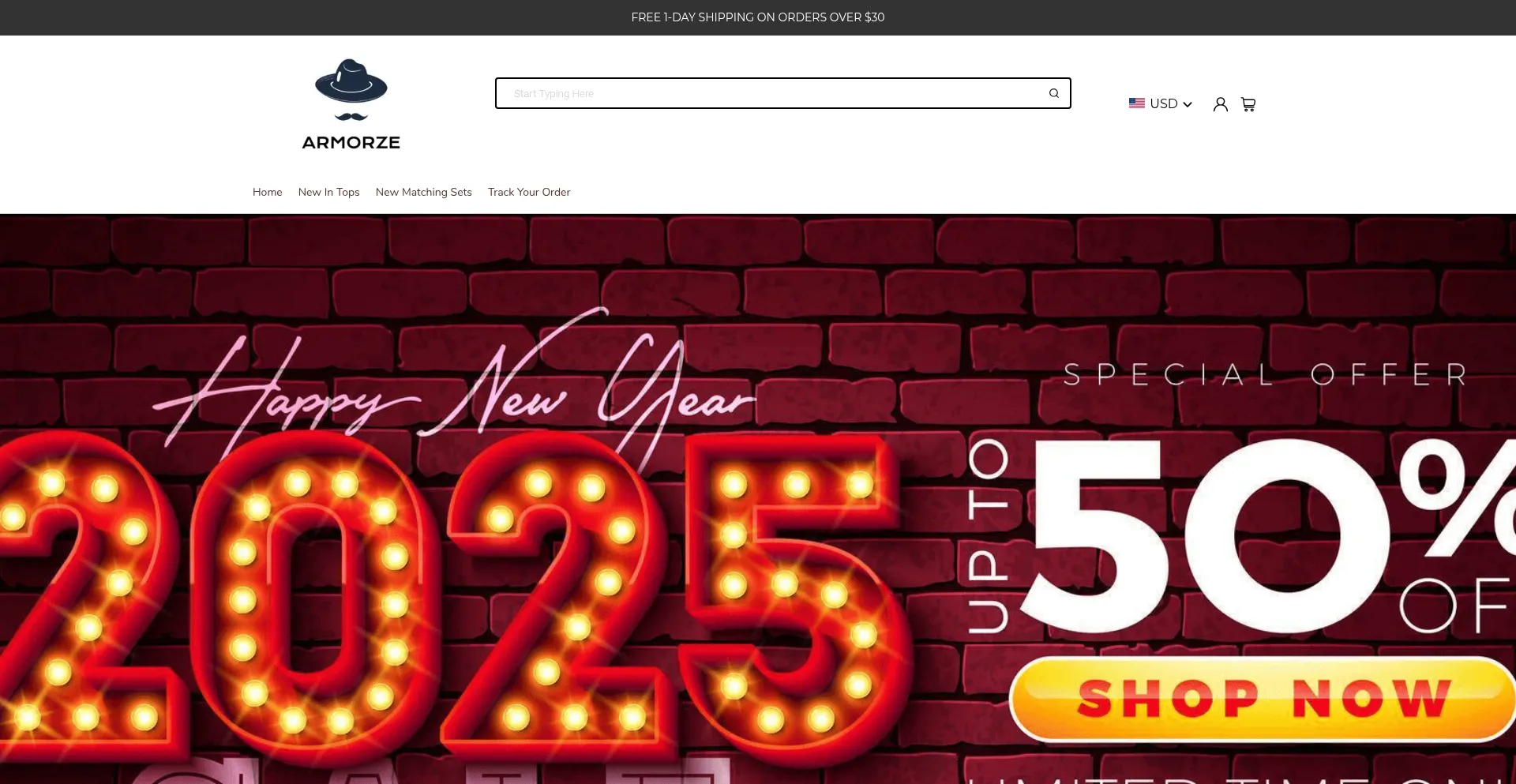 Website screenshot of Armorze.com