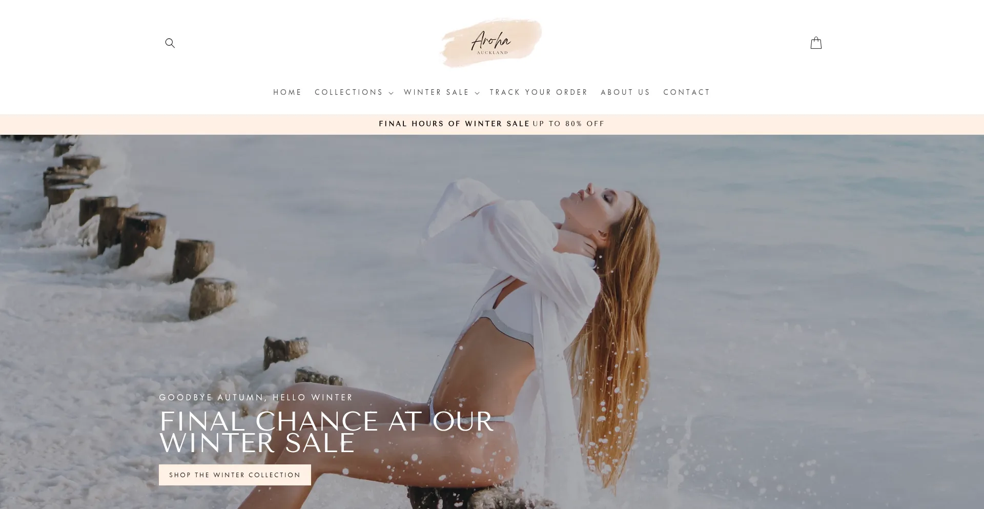 Website screenshot of Aroha-auckland.com