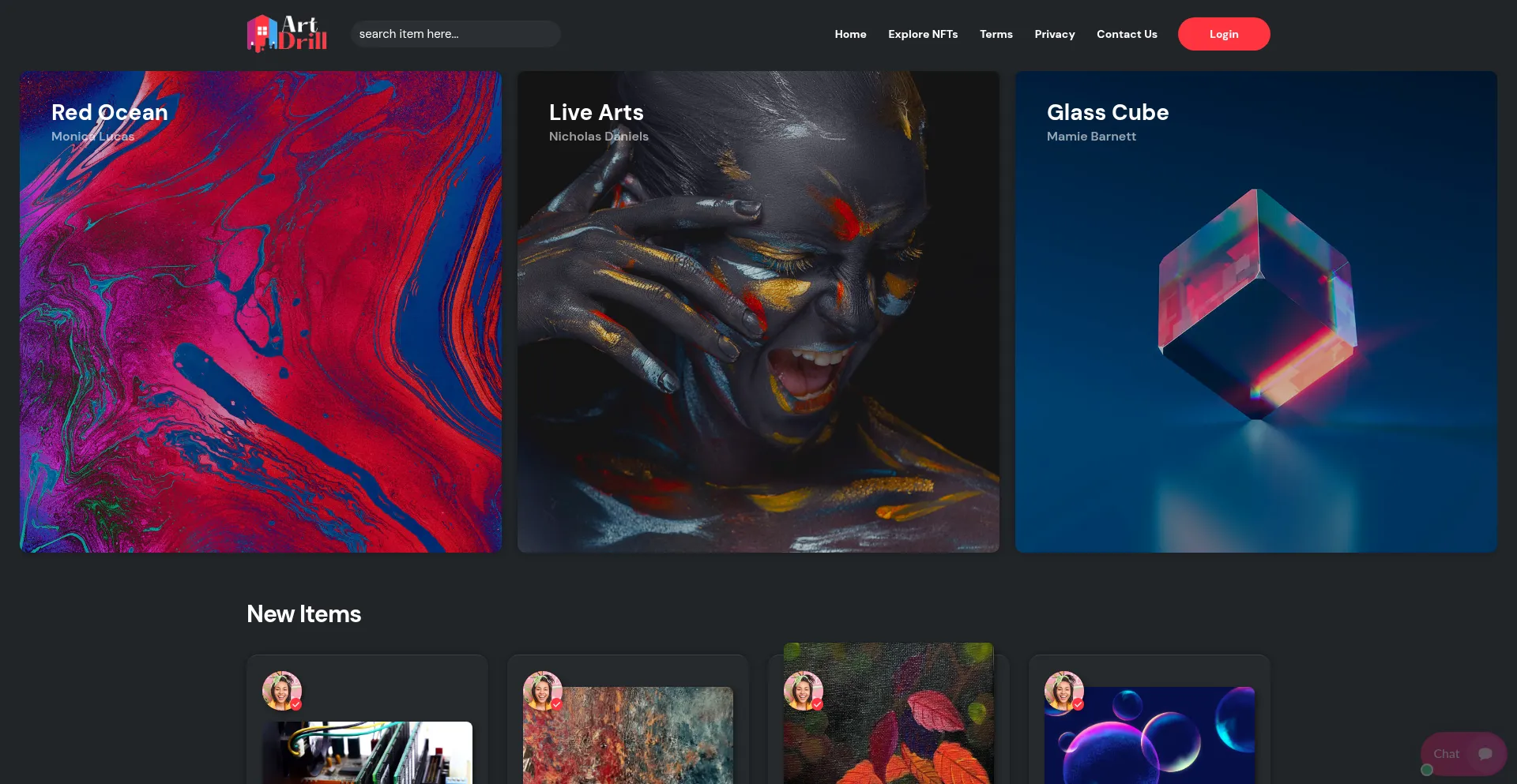 Website screenshot of Artdril.com