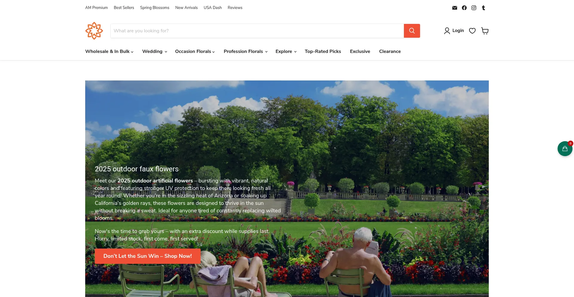 Website screenshot of Artificialmerch.com