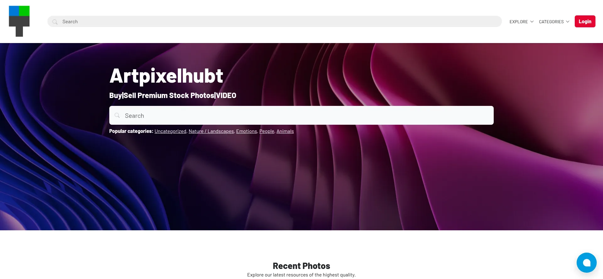 Website screenshot of Artpixehuls.pro