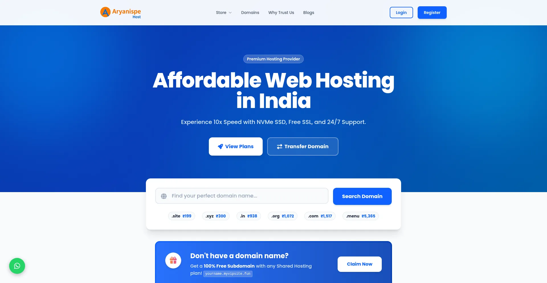 Aryanispehost.in