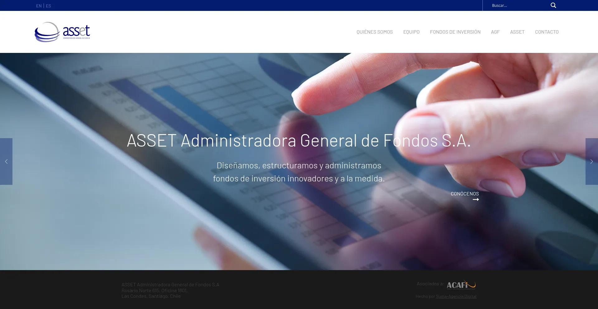 Website screenshot of Assetagf.com