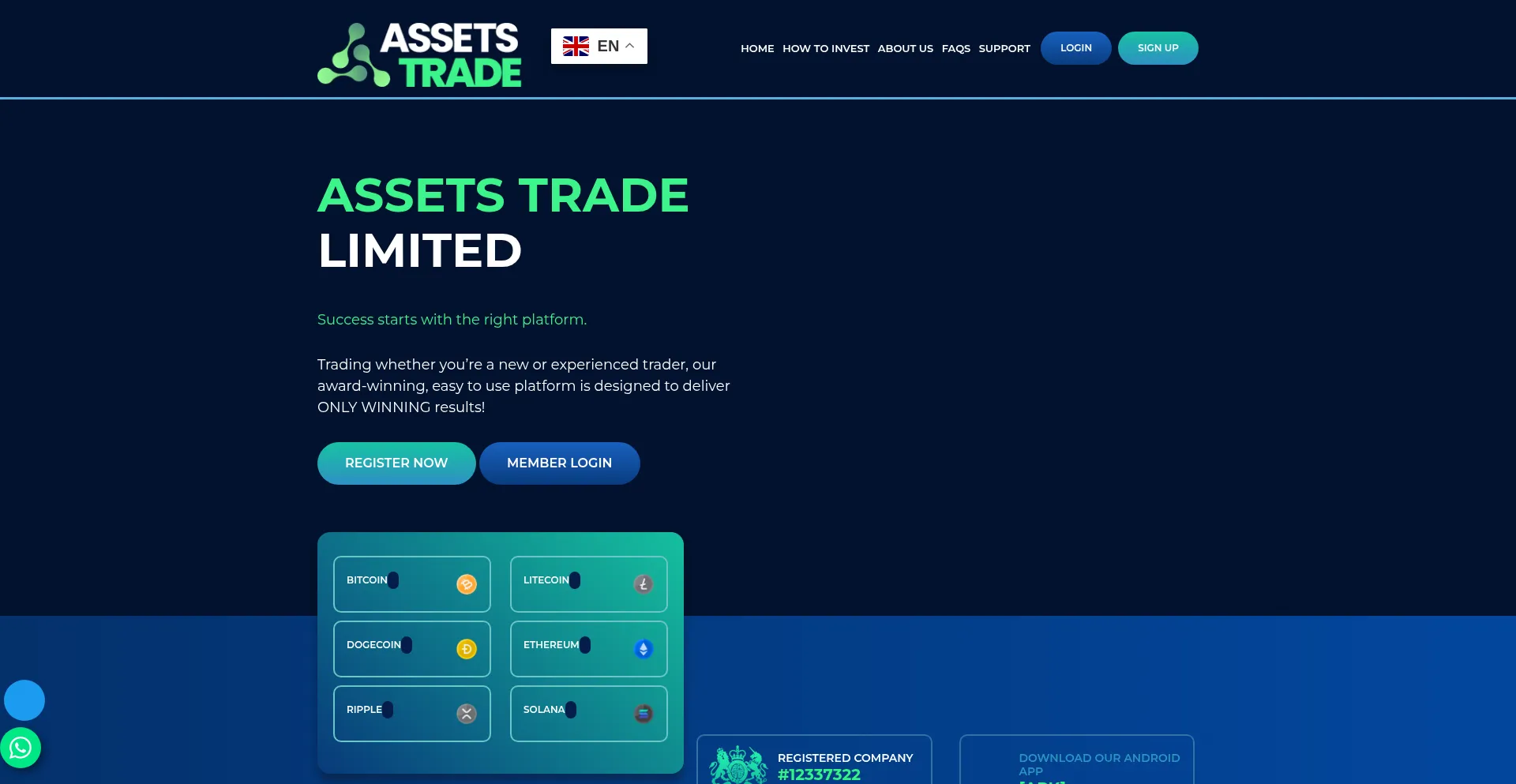 Assetstradeltd.com é Seguro e Confiável?