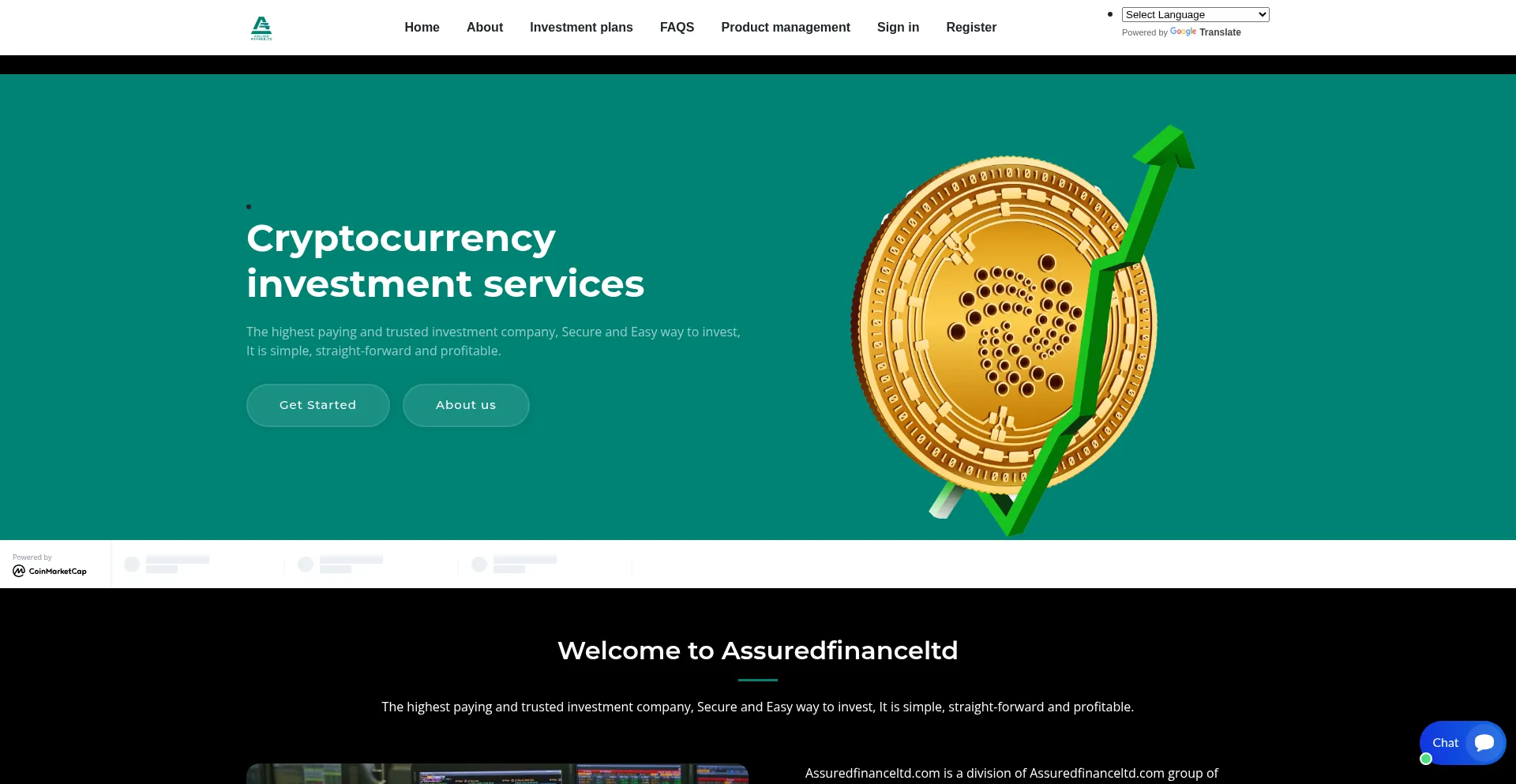 Website screenshot of Assuredfinanceltd.com