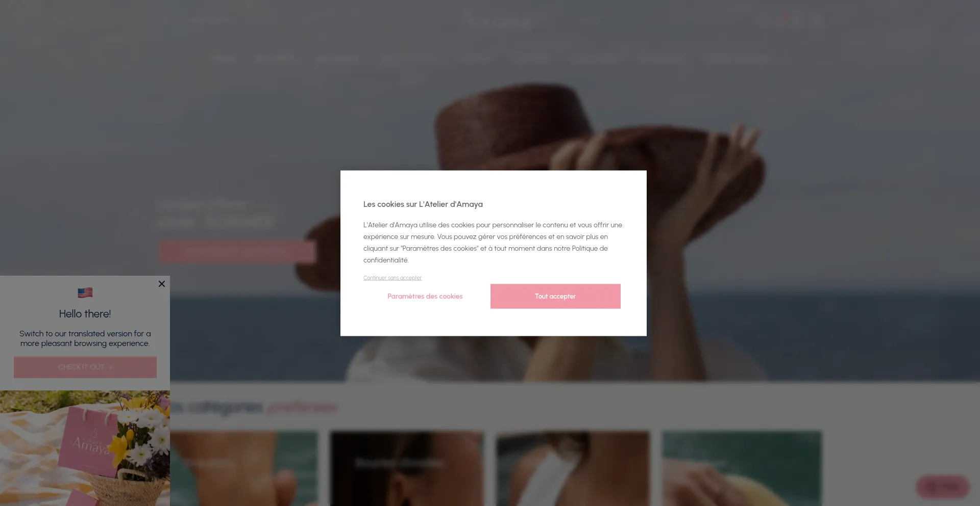 Website screenshot of Atelier-amaya.com