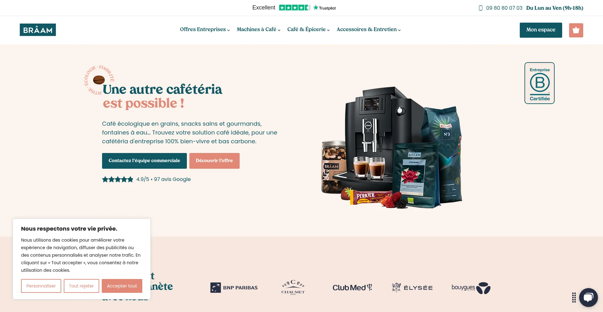 Website screenshot of Atelierbraam.com