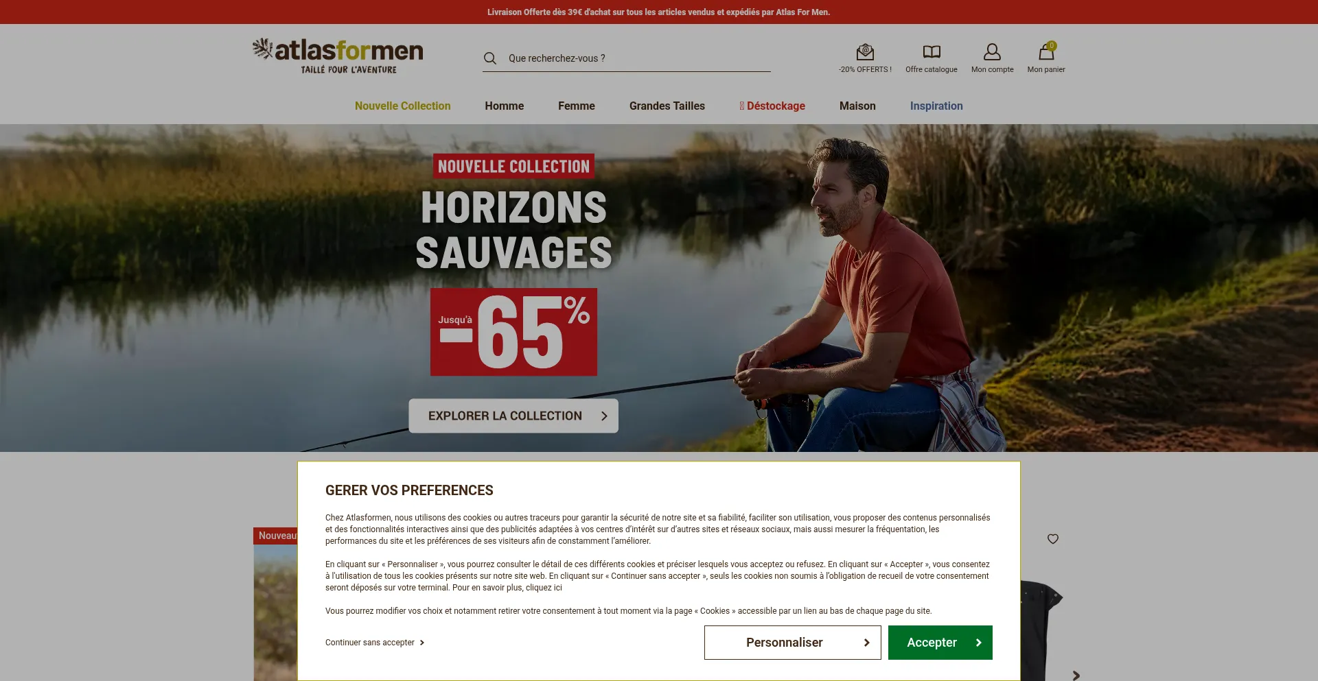 Website screenshot of Atlasformen.fr