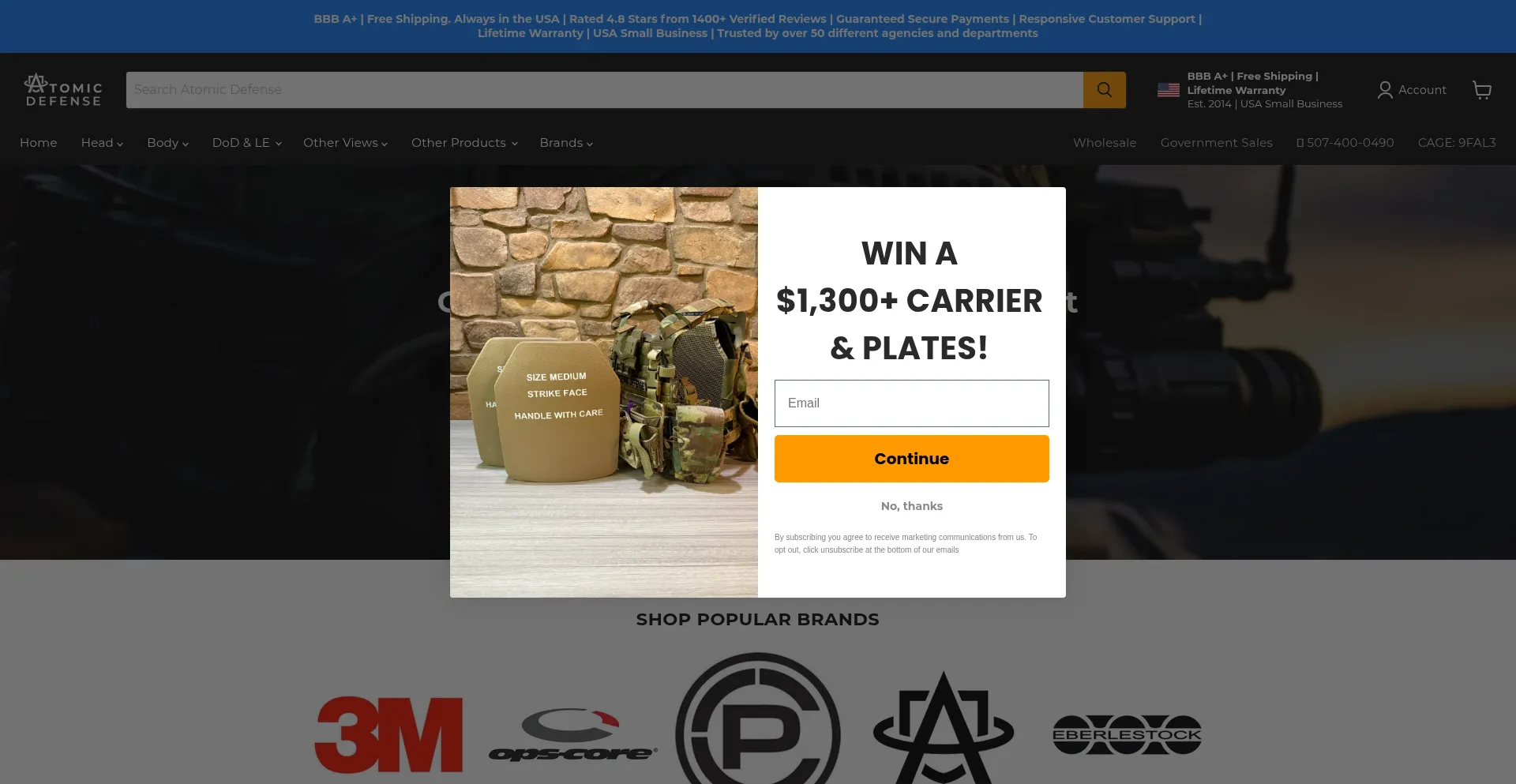 Atomicdefense.com Screenshot