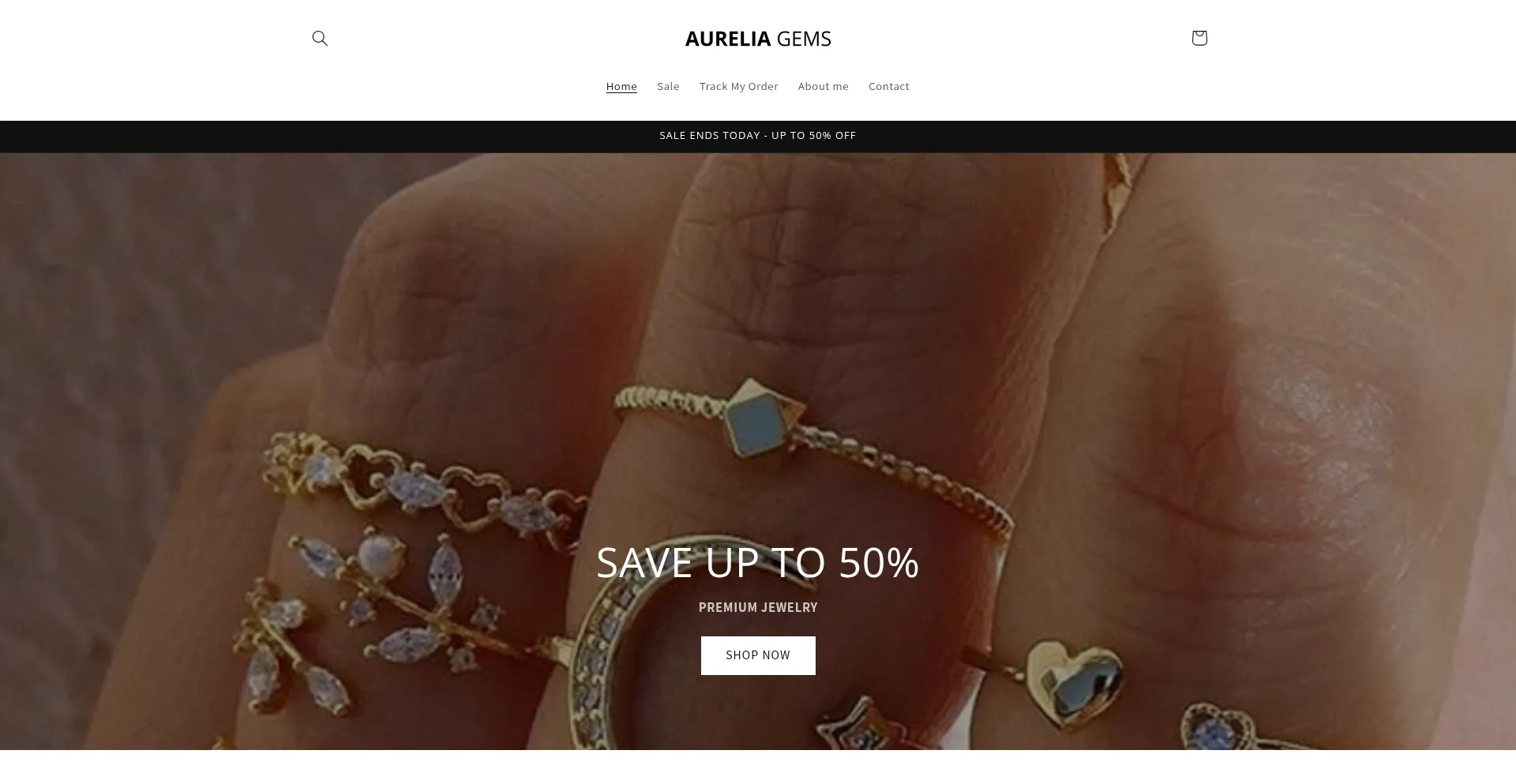 Website screenshot of Aurelia-gems.com