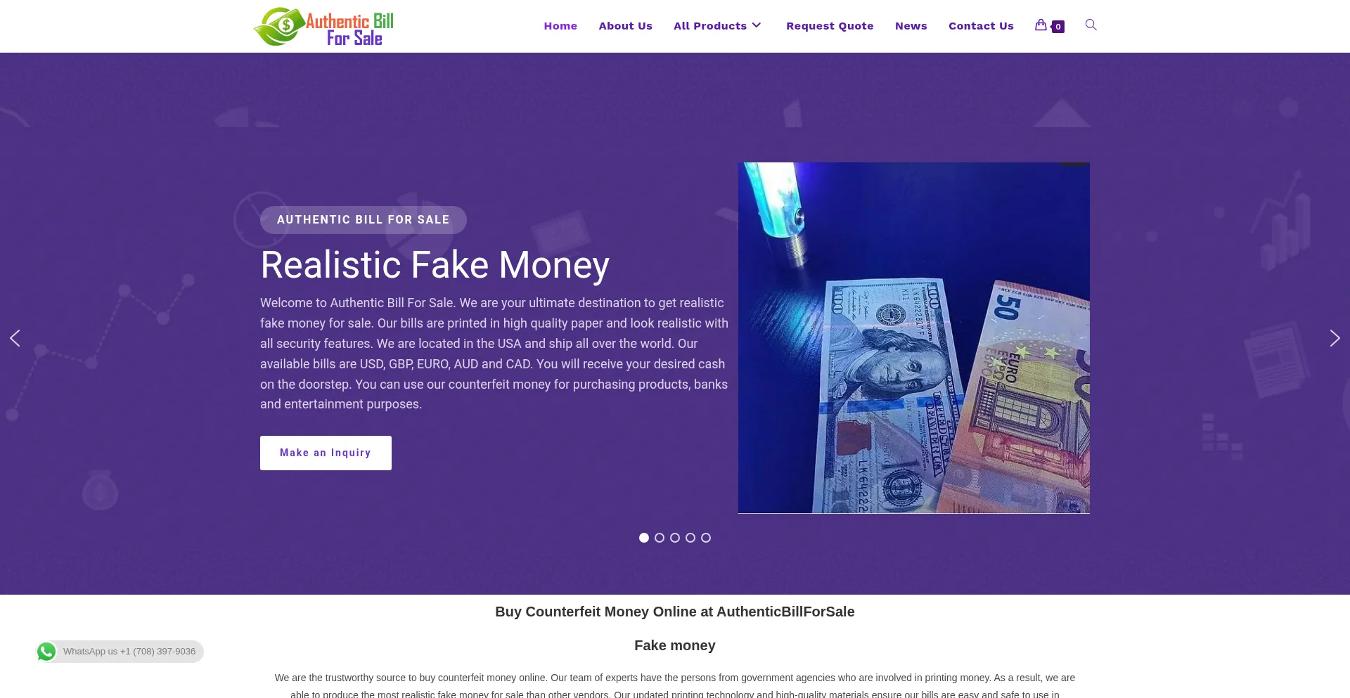 Authenticbillforsale.com