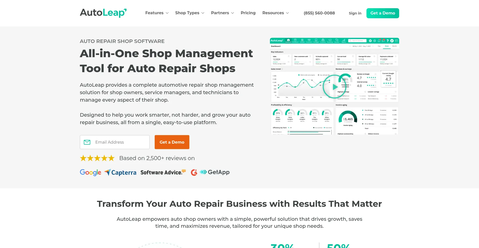 Autoleap.com Screenshot