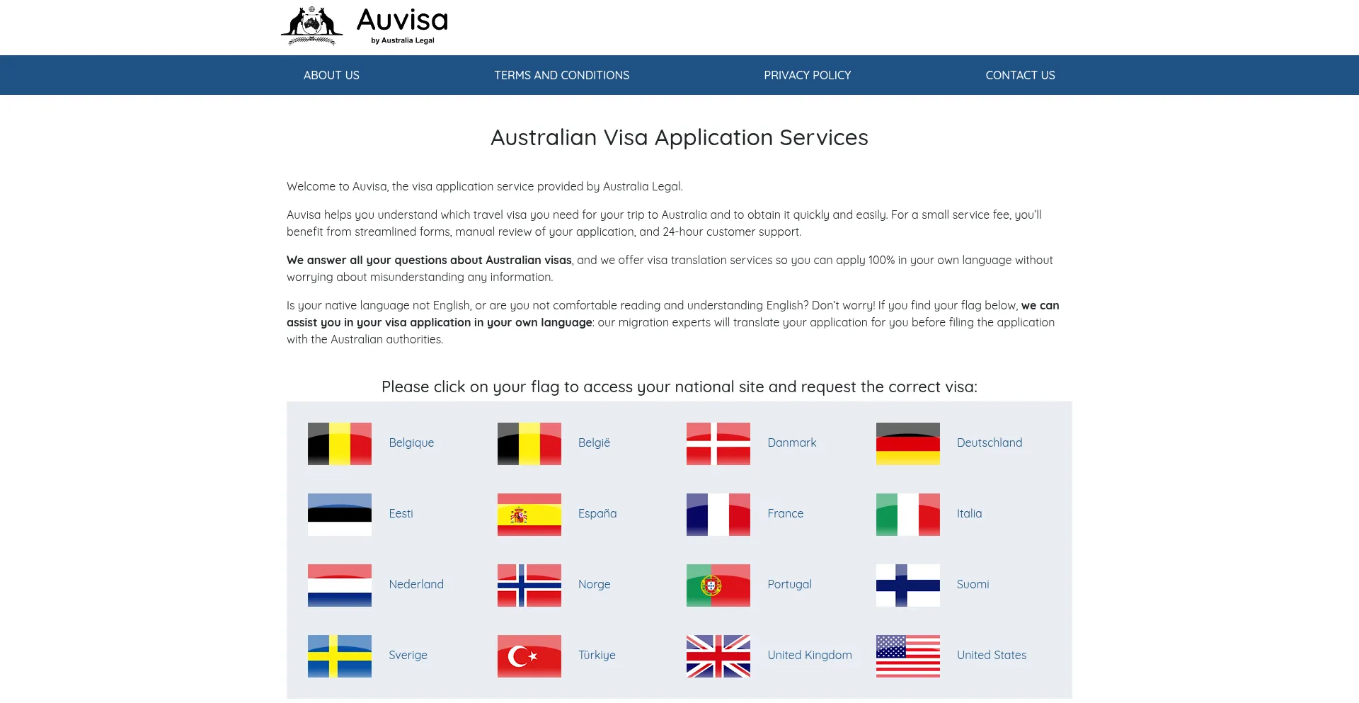 Auvisa.australialegal.it