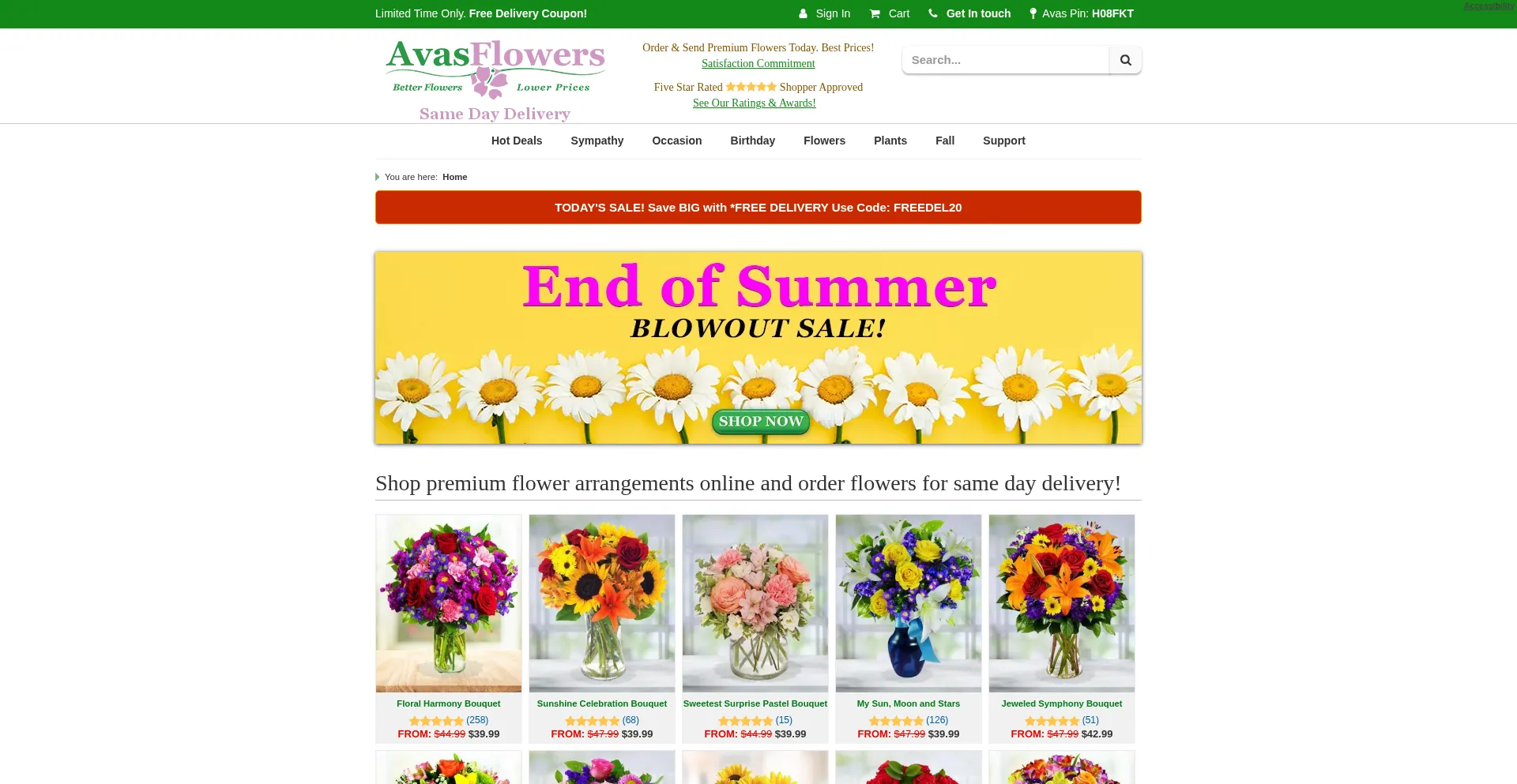Avasflowers.net é Seguro e Confiável?
