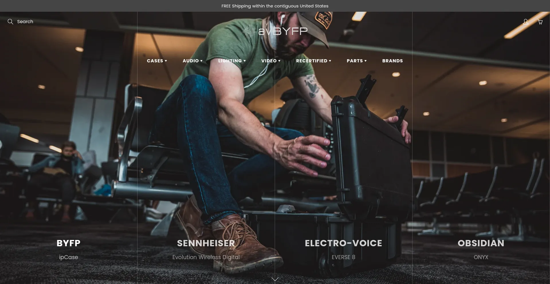Website screenshot of Avbyfp.com