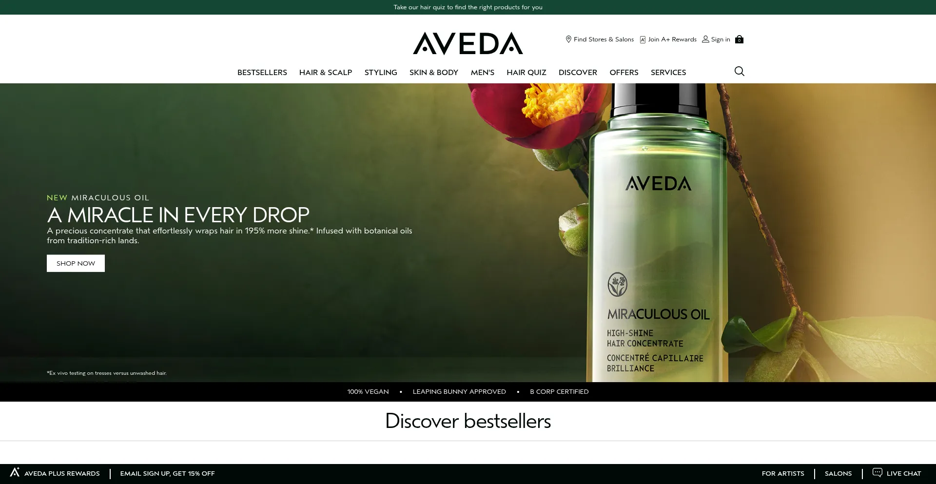 Aveda.com é Seguro e Confiável?