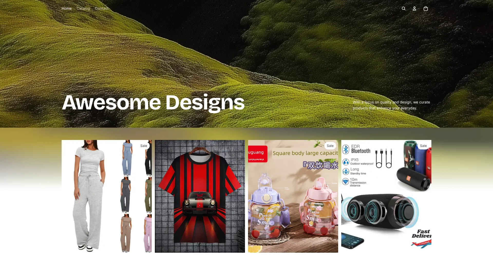 Website screenshot of Awesomedesigns.org
