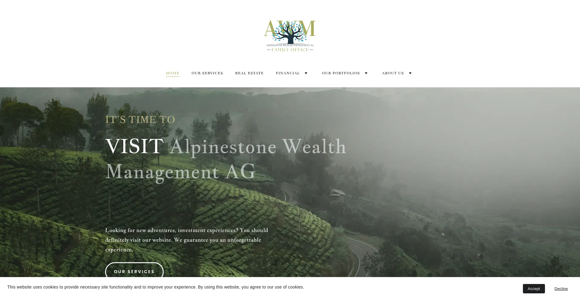 Website screenshot of Awm-familyoffice.com